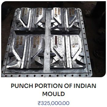 EPS Mould Manufacturers : Punch Portion of Indian EPS Moulds